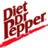 Red pixelated text "Diet Pepper" with a red underline on white background, rendered in blocky low-resolution style.