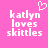 Pixelated text on pink background with heart symbol above left side of text.