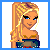 Pixel art contact sheet showing a female character's upper body, torso, and legs with text phrases "Be sexy", "Be true", "Be wild", and "Be you!" in blue outlined letters on white backgrounds.
