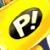 A split-frame contact sheet showing two animated frames of a yellow cartoon character with an 'R!' logo on its chest and the text 'AnimeIM.com' in pixelated white font on black background.