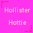 A static image with a bright pink background displays repeated text and star symbols in white and red.