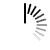 A circular loading animation composed of segmented lines in black, gray, and white arranged on a light gray background.