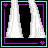 Animated contact sheet of 18 pixel art frames showing a blonde character with white headwrap and swimsuit, plus text fragments forming "being sexy does not mean you have to sex" on black background with cyan/purple borders.