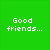 six pixelated text in green, black, and purple backgrounds with white text