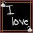 A 4x4 contact sheet of a pixel art animated buddy icon featuring text, red lips, and a cartoon woman with long brown hair in various poses across frames.