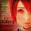 Pixelated anime-style icon showing a character with red hair and purple eyes, with partial text 'Kairi' visible on the left side.