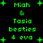 Green pixelated text and plus symbols on black background with visible animation changes between frames.