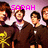 Pixelated image of a group in brown hooded robes with yellow symbols, overlaid text reading 'SARAH LOVES ALL TIME', and a gray on the right