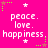 A static image with a bright pink background displays repeated text and star symbols in white, green, and brown.