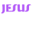 Pixelated text displays 'JESUS IS' repeated in purple, with 'HOPE', 'LIFE', and 'TRUTH' below in blue, orange, and pink respectively.