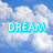 Four- of pixelated images with text overlays: 'DREAM' on clouds, 'Wish' on a heart-shaped cloud, 'Live' on a heart-shaped silhouette, and a blank