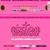 Static pixel art icon featuring a pink crown on solid pink background with horizontal stripes and small dark circular elements at top corners.