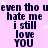 Pixelated text repeats across a light purple background with small white stars, displaying phrases in dark blue letters.