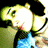 A pixelated image of a person with dark hair in pigtails wearing a blue top, showing slight variations across four