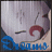 Pixelated static image of a character with white hair, red eyes, and blue text reading 'Sakura' at the bottom.
