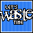 Blue striped background with repeated 'LET'S GO TOGETHER' text in white and red pixelated fonts across multiple