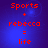 Red pixelated text on blue gradient background reads 'Sports + rebecca = life' in four identical