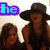 Four- of pixelated figures with text overlays: cyan 'he', orange 'best', green 'of', and blue 'friends' in each
