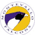 A circular icon with a yellow crescent shape, purple and black accents, and a white background with scattered gray dots.