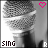 A black-and-white pixelated image of a person holding a microphone with the word 'sing' at bottom left, featuring an animated heart symbol changing from pink to white.