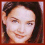 three pixelated headshots with red borders showing a person with long dark hair in different expressions and angles