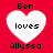 Red background with four white heart shapes arranged in a , each containing text