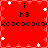 Red background with white stars and black text 'i h8' repeated across four , showing animation changes in star positions