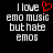 Pixelated text on black background with red heart symbol replacing 'love' in left , identical text without heart in right