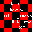 Red and black checkered background with repeated white text reading 'kaci lewis', 'but i guess', 'u all knew', 'tbt XD' in pixelated font.