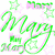 Animated icon features green and pink cursive text with star shapes on a white background, showing motion in the lettering.