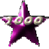 Three of purple star icons with text overlays: top shows '1000', middle displays 'BUZZ', bottom reads 'Sprinkles' in metallic lettering