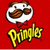 Static pixelated icon featuring a Pringles chip container with visible chips against a solid red background, below which is the yellow "Pringles" logo in stylized text.