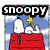 Six distinct cartoon-themed buddy icons arranged in a , each with unique text labels and visual motifs