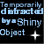 Pixelated text reads "Temporarily distracted by a Shiny Object" with a white starburst effect on black background.