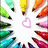 Colorful pencils arranged in a circular pattern around a pink heart, with pink pixelated text reading 'you can always be a kid' on the right side.