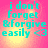 Four identical display cyan text on a pink-to-yellow gradient background with a central light burst effect