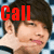 A pixelated image of a person with dark hair holding their hand to their ear, overlaid with red text reading "Call Me~~" against a blue and white checkered background.