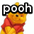 Pixelated Winnie the Pooh icon with 'pooh' text, showing three distinct poses across observations.