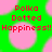 Green background with pink circular shapes and red pixelated text reading Polka Dotted Hoppiness!! That team rox!!