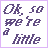 Pixelated text with purple and light purple lettering on white background, showing sequential changes in 'CRAZY' and partial phrase