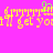 Pixelated yellow text on bright pink background with green accent, repeating 'get you' phrase and partial lettering.