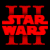 Red "STAR WARS III" text on black background next to pixelated Darth Vader helmet with silver accents and dark armor against red backdrop.