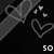 A four- shows a sword with hearts and text changing , displaying 'so', 'happy', and 'together' in white pixelated font