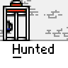 Animated contact sheet of a pixel art sequence showing a character trapped in an elevator with escalating chaos including explosions, cars, and text bubbles.
