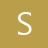 White pixelated letter S on solid brown background with no additional elements or text.