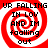 Red and white spiral background with black text reading 'UR FALLING UR FALLING IN LOV AND IM faalling out' arranged in four quadrants.
