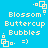 Pixelated blue background with repeated white text and symbols arranged in a pattern