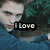 A four- of pixelated images showing a person in various poses with overlaid text reading "I Love", "Edward's", and "Crooked Smile"
