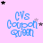 Light pink background with blue text reading 'CVs Coupon queen' and scattered black and gray stars in various positions.