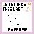 A 4x4 grid of pixel art frames showing an animated icon with text "LETS MAKE THIS LAST FOREVER" and small heart symbols, where the word "FOREVER" changes color across frames.